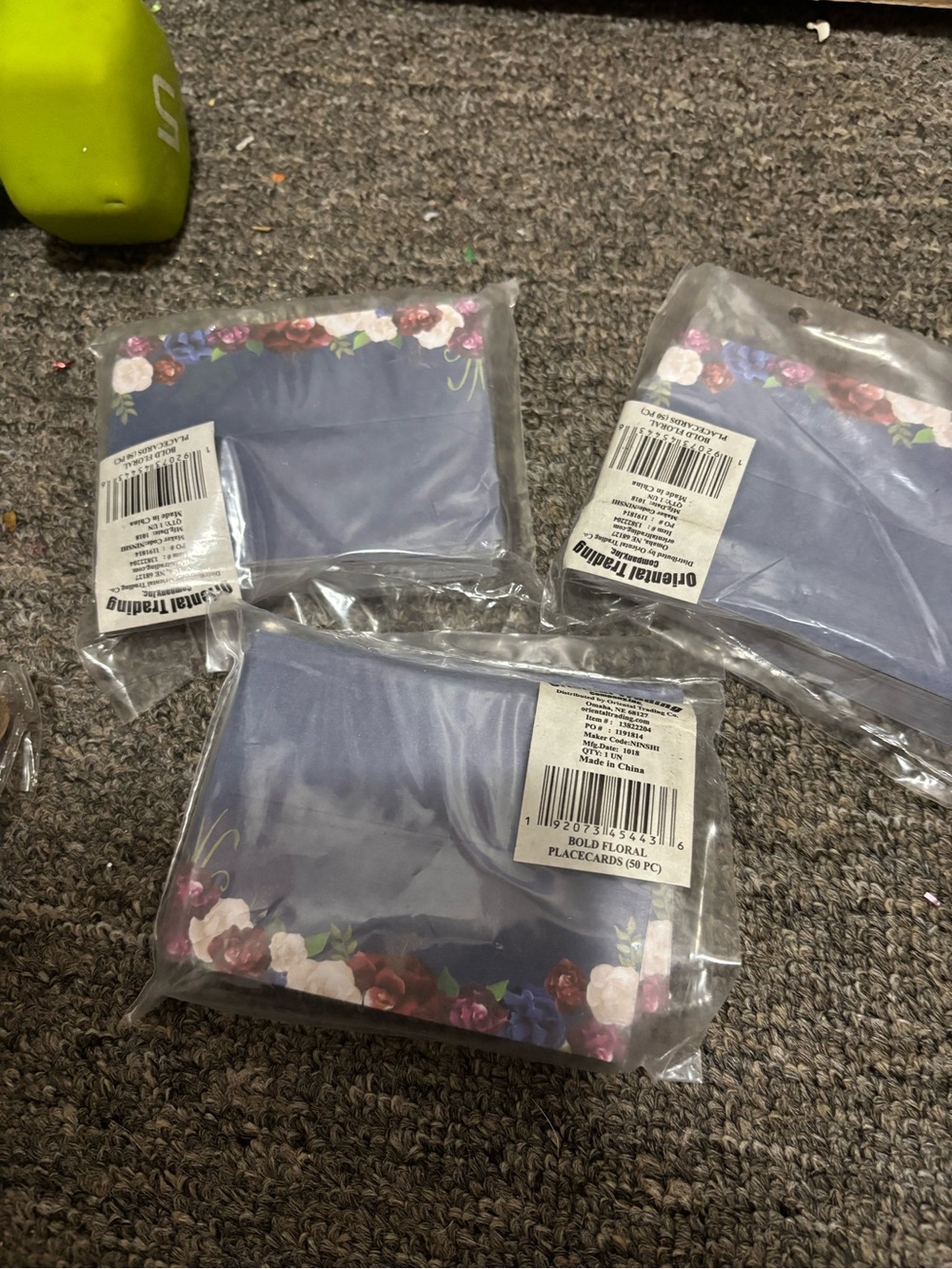 Bold Floral Lavender Placecards (Pack)